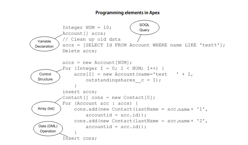 Programming Elements in Apex