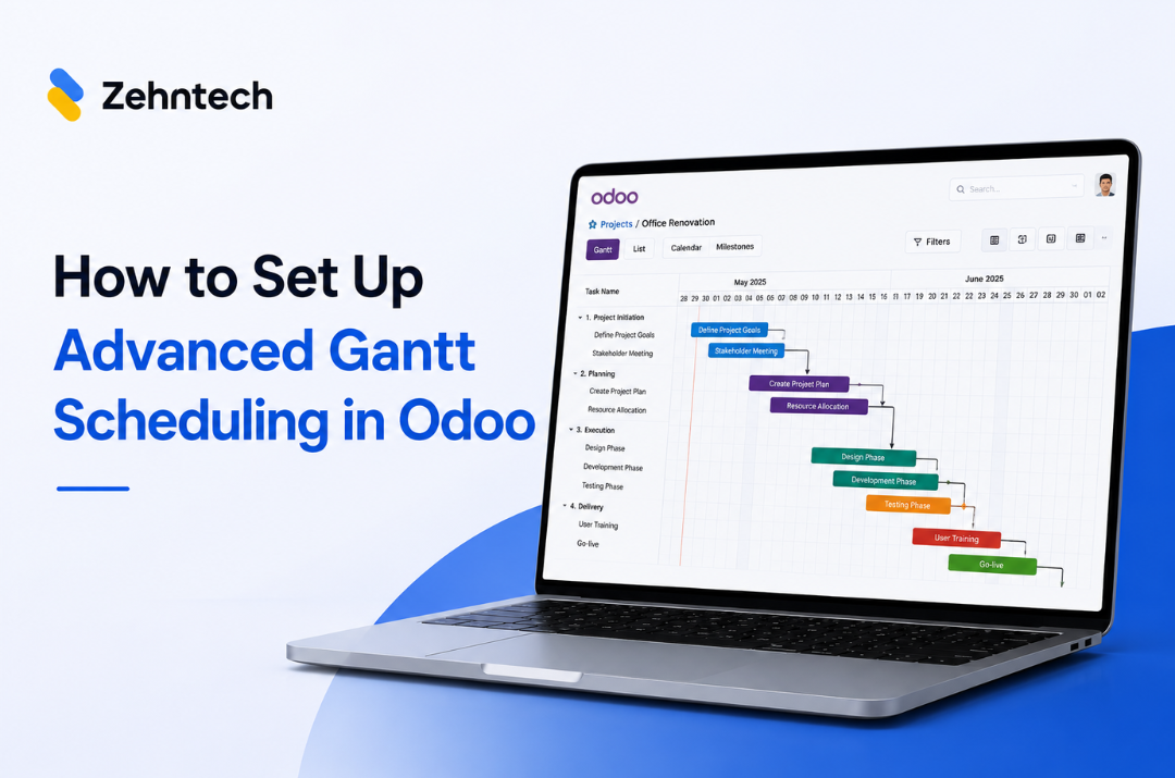 How to Set Up Advanced Gantt Scheduling in Odoo — Complete Guide