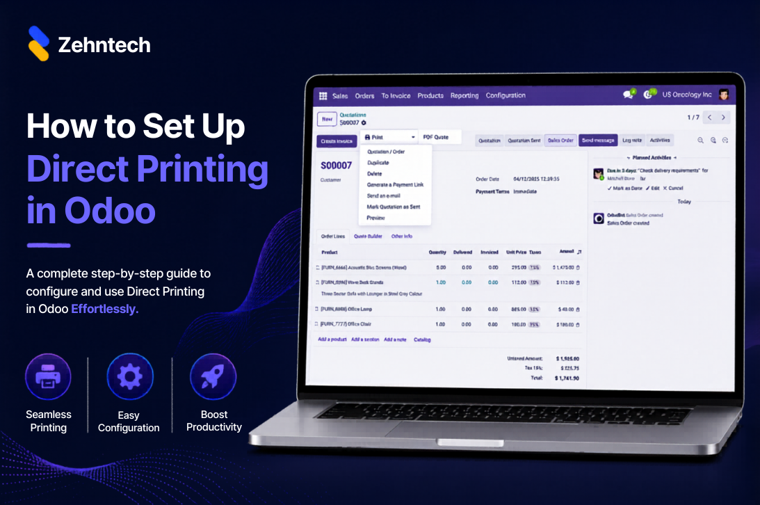 How to Set Up Direct Printing in Odoo: Step-by-Step