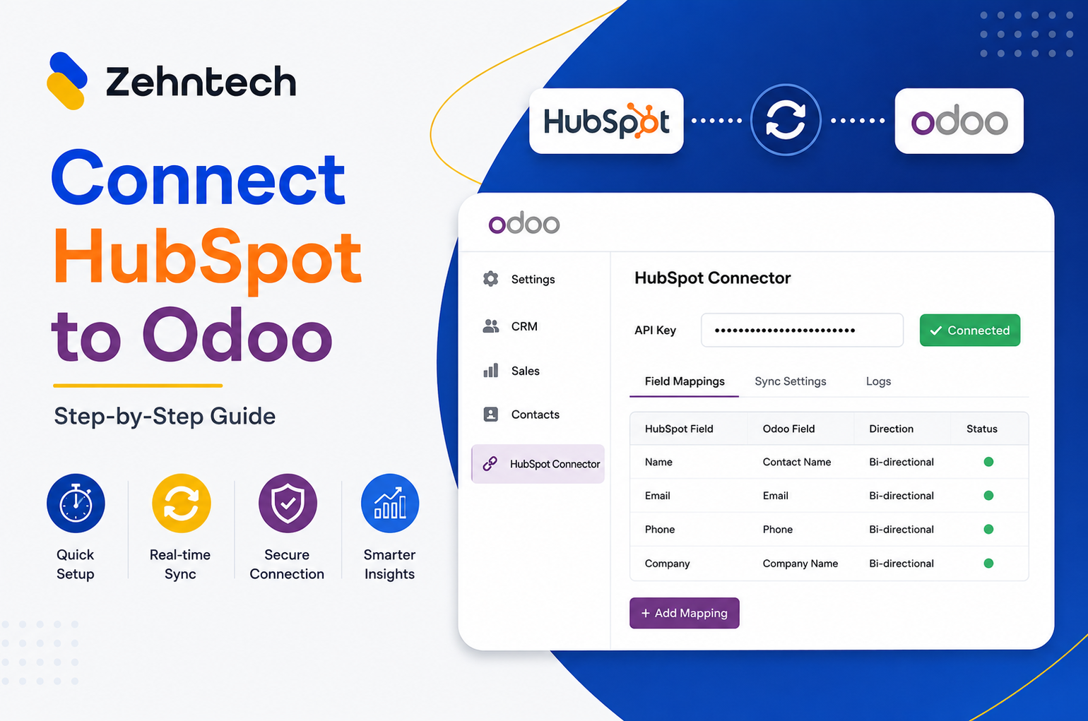 How to connect hubSpot to odoo a step-by-step setup guide
